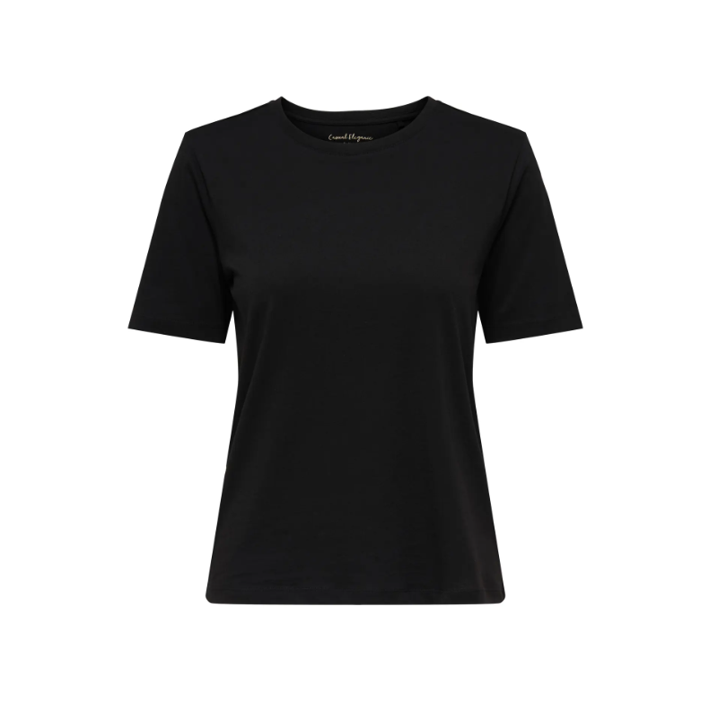 ONLY Happy S/S Rund Hals T-shirt - Sort