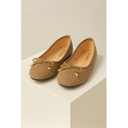 VANTING Ballerina Dame Sko - Camel