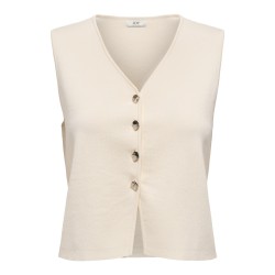 JDY Astra S/L Vest - Eggnog