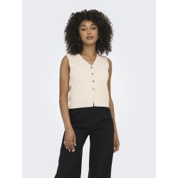 JDY Astra S/L Vest - Eggnog