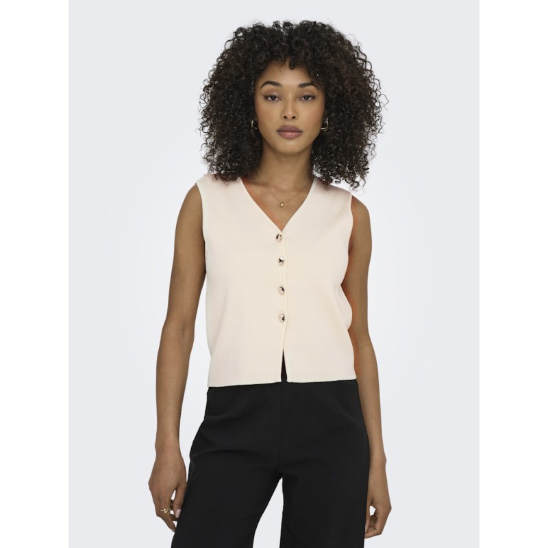 JDY Astra S/L Vest - Eggnog