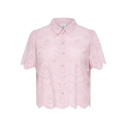 CARMAKOMA Valais Broderi anglaise skjorte - Pink Lady