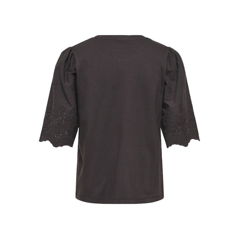 JDY Lair Blonde S/S Top - Chocolate Torte