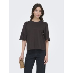 JDY Lair Blonde S/S Top - Chocolate Torte