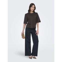 JDY Lair Blonde S/S Top - Chocolate Torte