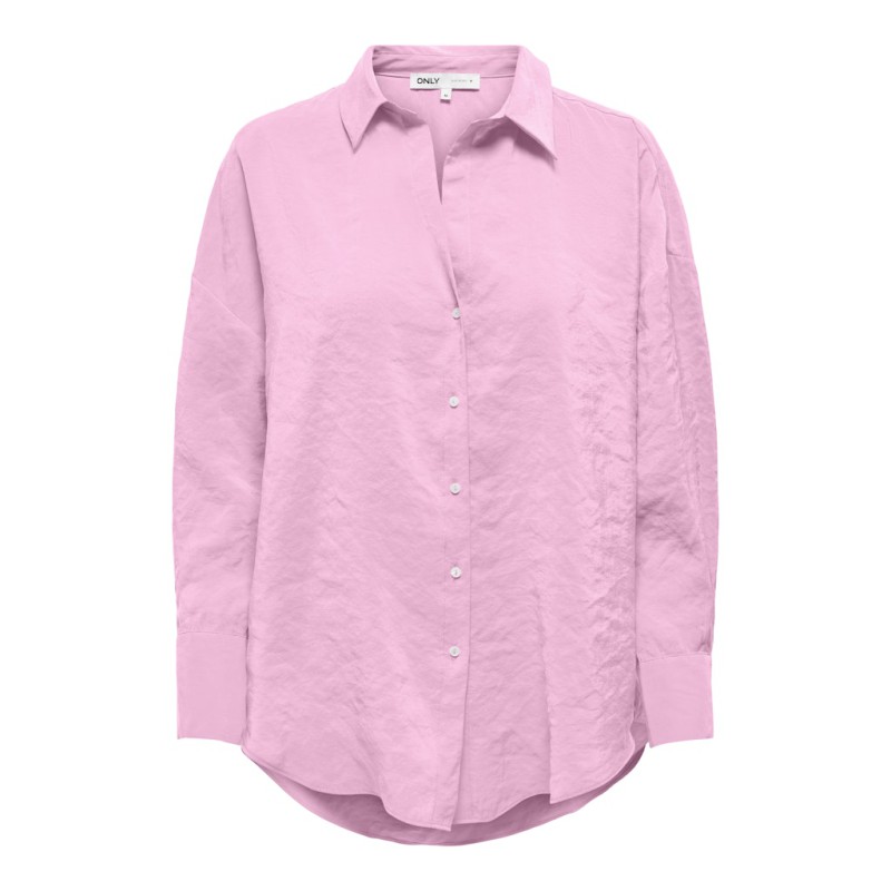 ONLY Zazima L/S Loose Fit Skjorte - Pink Lady