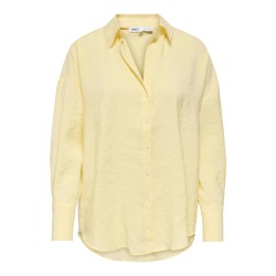 ONLY Zazima L/S Loose Fit Skjorte - Double Cream