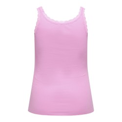 ONLY CARMAKOMA Sara Sahrai Lace Tank Top - Begonia Pink