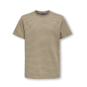 ONYL & SONS Junior Fred Stribet T-shirt - Desert Taupe