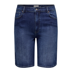 ONLY CARMAKOMA Sonny Denim Wide Shorts - Dark Blue Denim