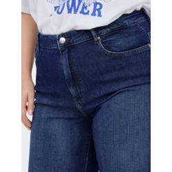 ONLY CARMAKOMA Sonny Denim Wide Shorts - Dark Blue Denim