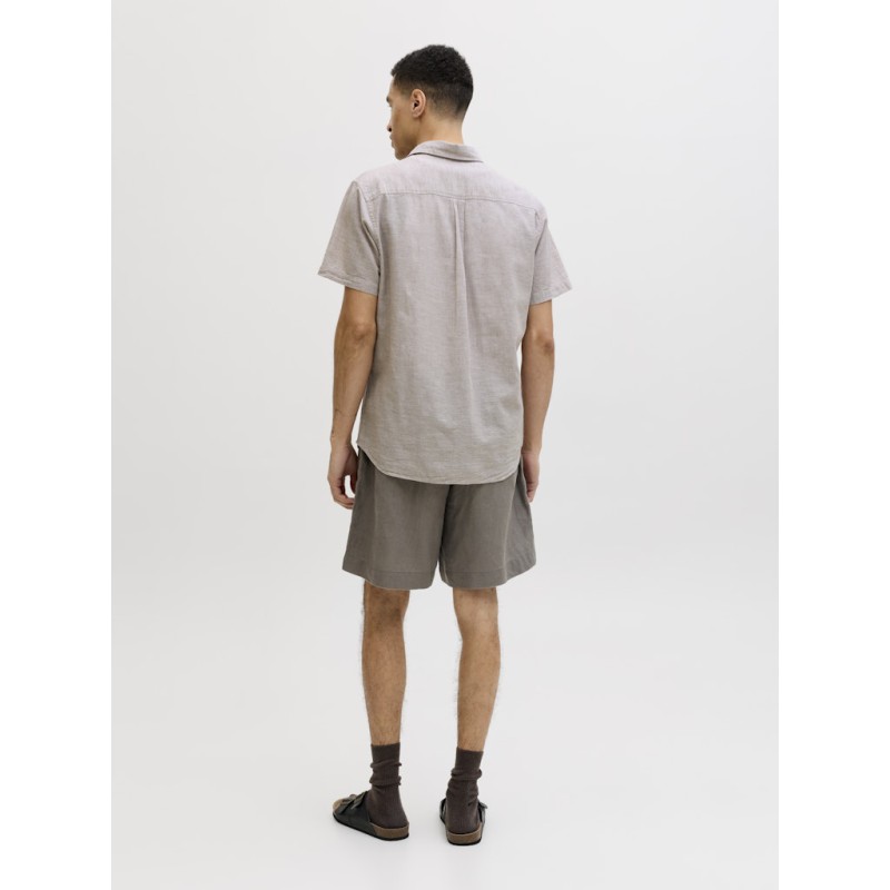 JACK & JONES Summer Hør S/S Skjorte - String