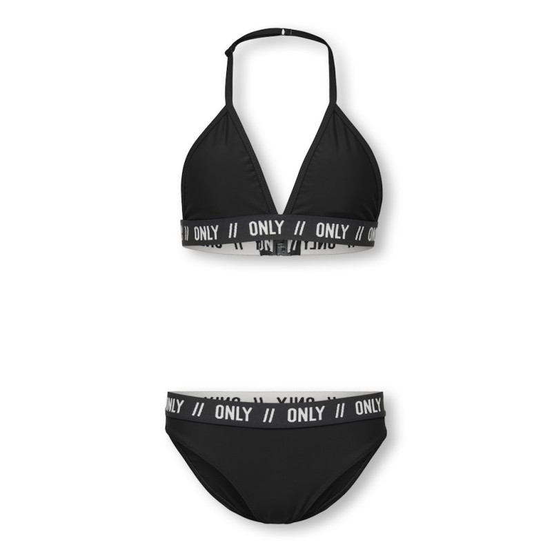 KIDS ONLY Sandy Logo Bikini Sæt - Sort