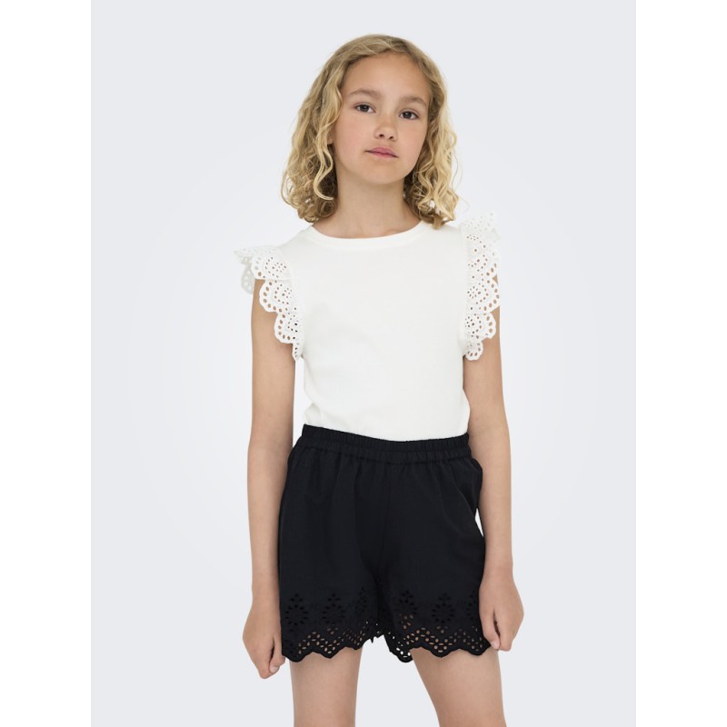 KIDS ONLY Drea S/S Top - Cloud Dancer