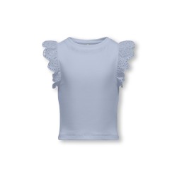 KIDS ONLY Drea S/S Top - Soft Chambray