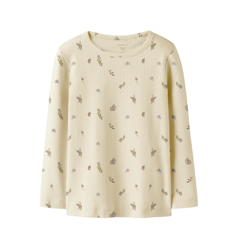 NAME IT Mini Dortheas L/S Slim Bluse - Pear Sorbet