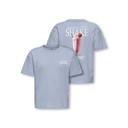 KIDS ONLY Helen S/S Loose T-shirt - Soft Chambray