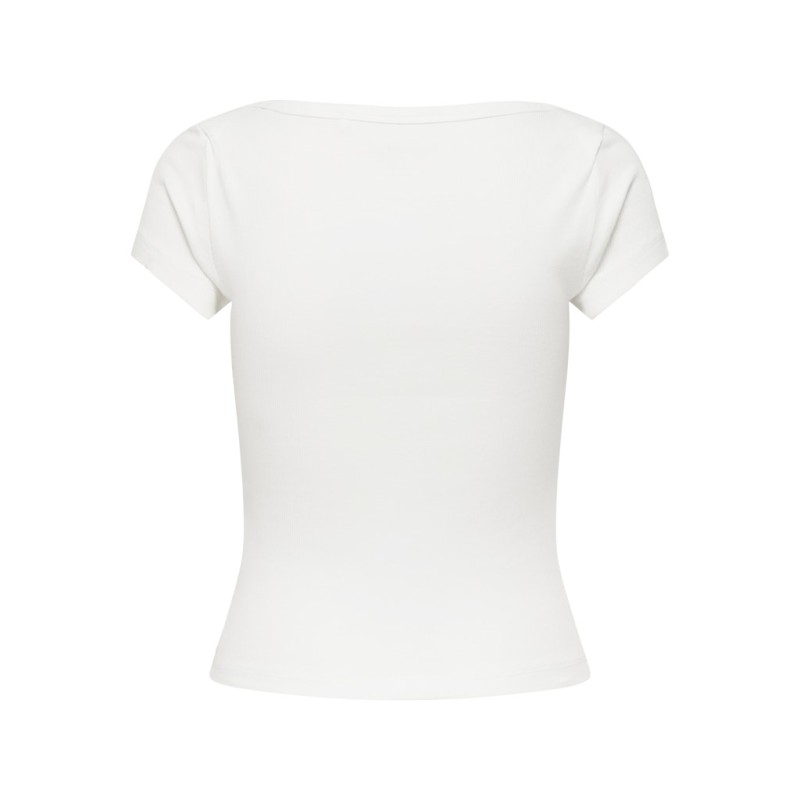 ONLY Fenja S/S Boatneck Top - Cloud Dancer