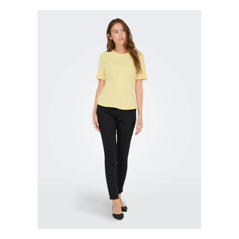 JDY Eva S/S Top - French Vanilla