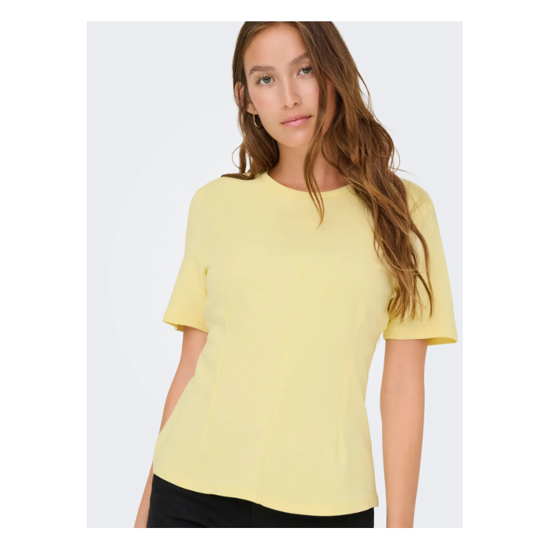 JDY Eva S/S Top - French Vanilla