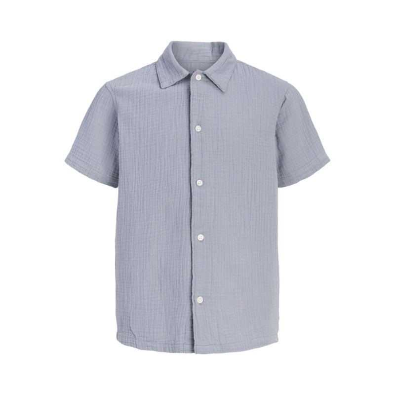 JACK & JONES Junior Nantucket Double Cloth S/S Skjorte - Tradewinds