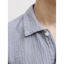 JACK & JONES Junior Nantucket Double Cloth S/S Skjorte - Tradewinds