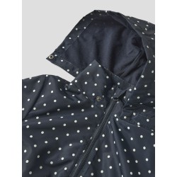 NAME IT Kids Maxi Jakke - Dark Sapphire/Dot