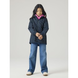 NAME IT Kids Maxi Jakke - Dark Sapphire/Dot