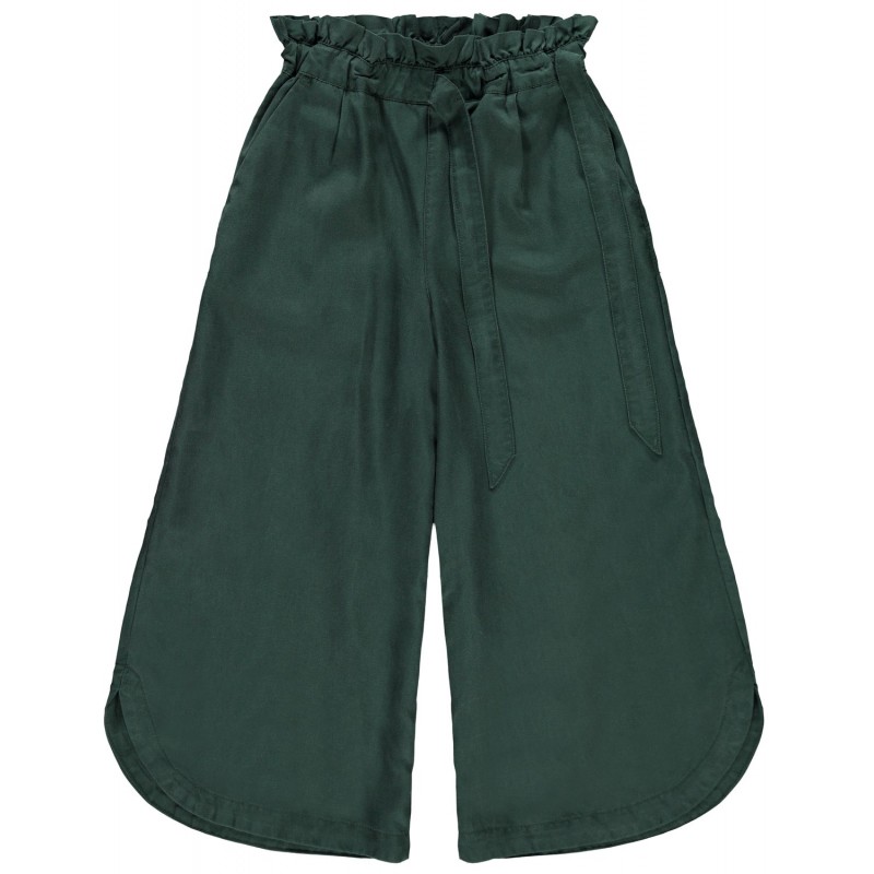 NAME IT KIDS FLANE WIDE ANCLE PANTS - Darkest Spruce