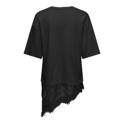 JDY Alma 2/4 Blonde T-shirt - Sort