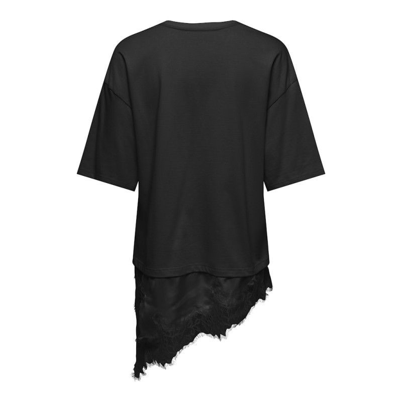 JDY Alma 2/4 Blonde T-shirt - Sort