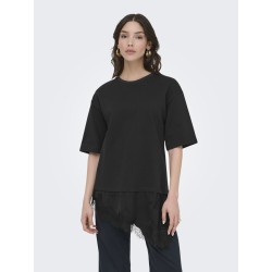 JDY Alma 2/4 Blonde T-shirt - Sort