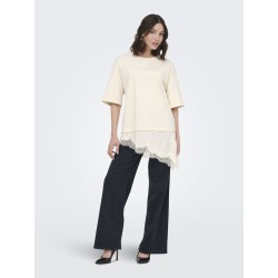 JDY Alma 2/4 Blonde T-shirt - Egret