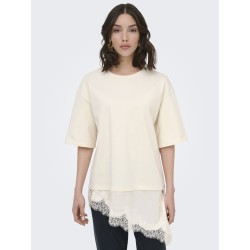 JDY Alma 2/4 Blonde T-shirt - Egret