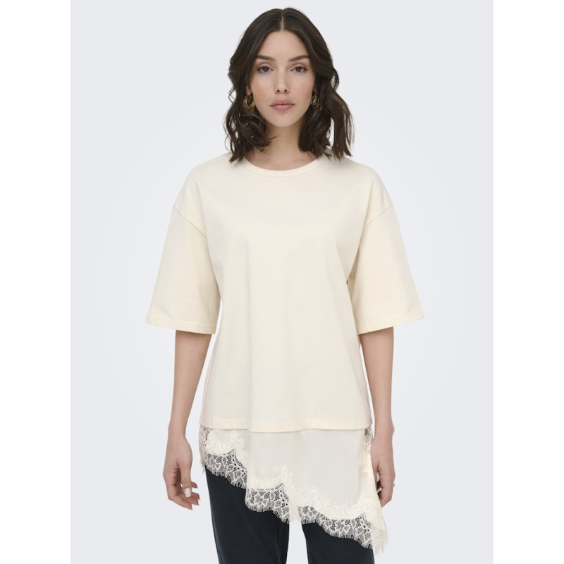 JDY Alma 2/4 Blonde T-shirt - Egret