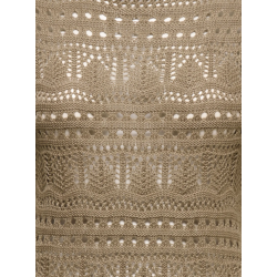 JDY Sun Lay 2/4 Boatneck Strik - Sepia Tint