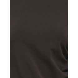 ONLY Live Love L/S Ruching Top - Chocolate Torte