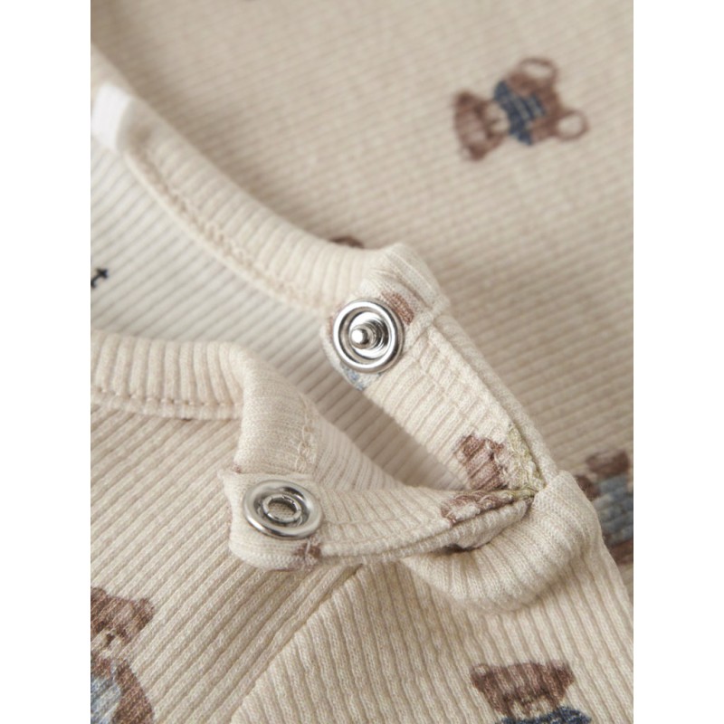 NAME IT Baby Den Kab L/S Bodystocking - Peyote Melange