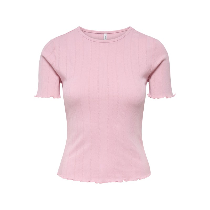 ONLY Tenna Rund Hals T-shirt - Romance Rose