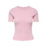 ONLY Tenna Rund Hals T-shirt - Romance Rose