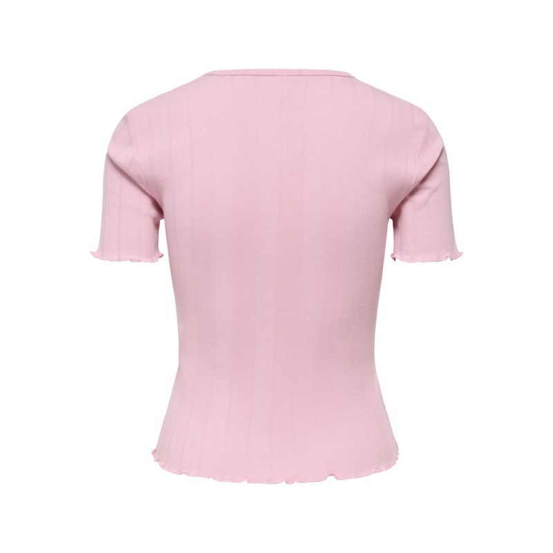 ONLY Tenna Rund Hals T-shirt - Romance Rose