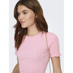 ONLY Tenna Rund Hals T-shirt - Romance Rose