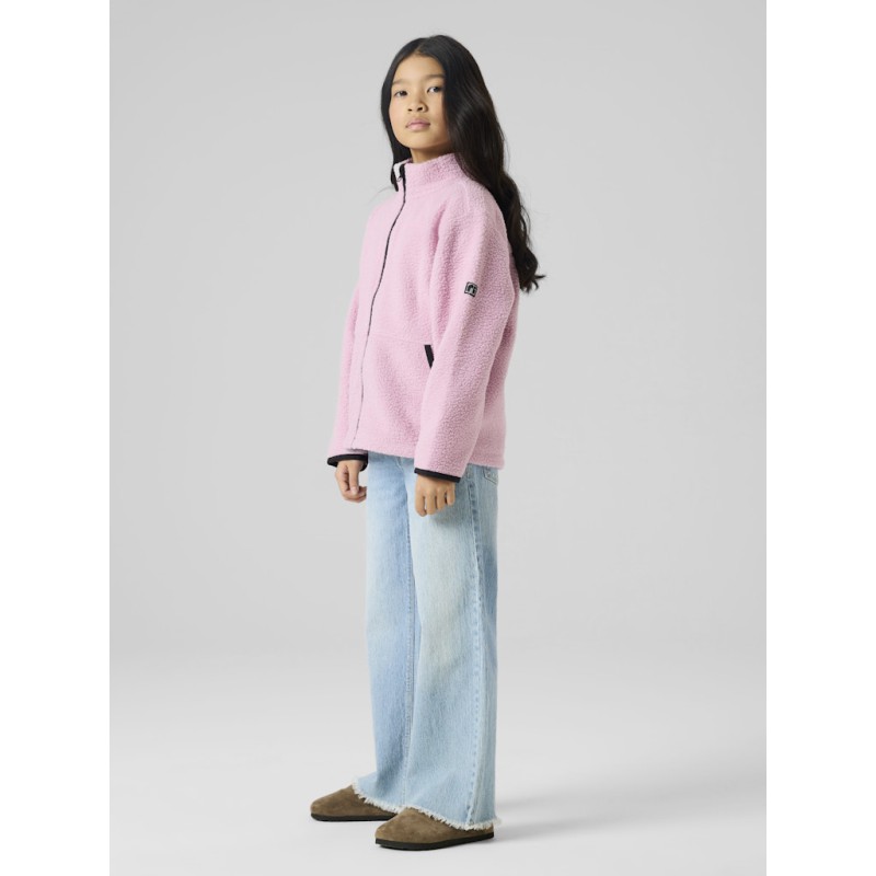 NAME IT Kids Bulina Teddy Cardigan - Mauve Mist