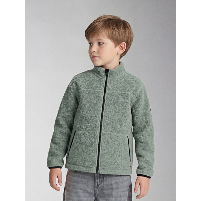 NAME IT Kids Bulin Teddy Cardigan - Chinois Green