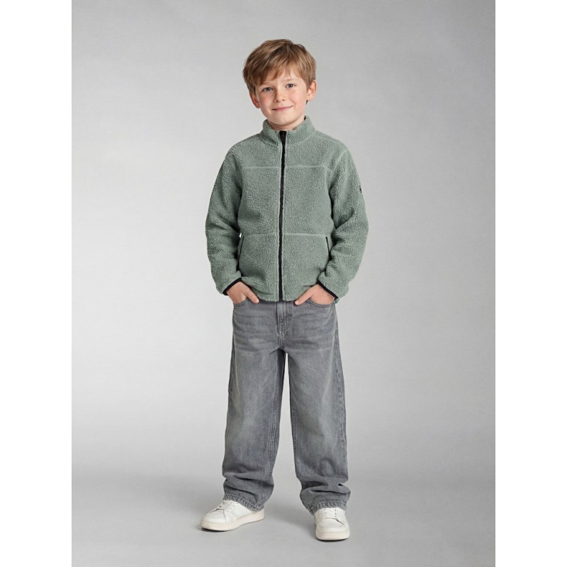 NAME IT Kids Bulin Teddy Cardigan - Chinois Green