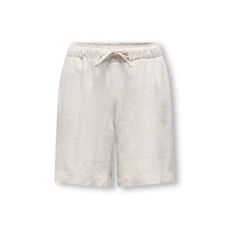 KIDS ONLY Siesta Loose Hør Shorts - Moonbeam