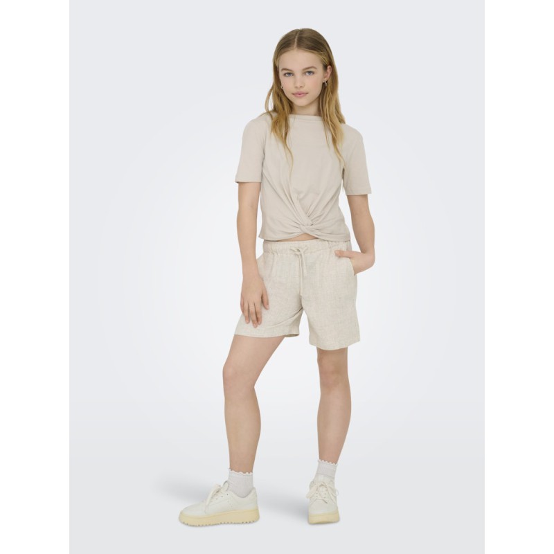 KIDS ONLY Siesta Loose Hør Shorts - Moonbeam