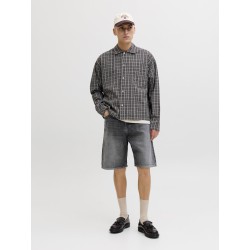 JACK & JONES Alex Baggy Denim Shorts - Black Denim / AM 399