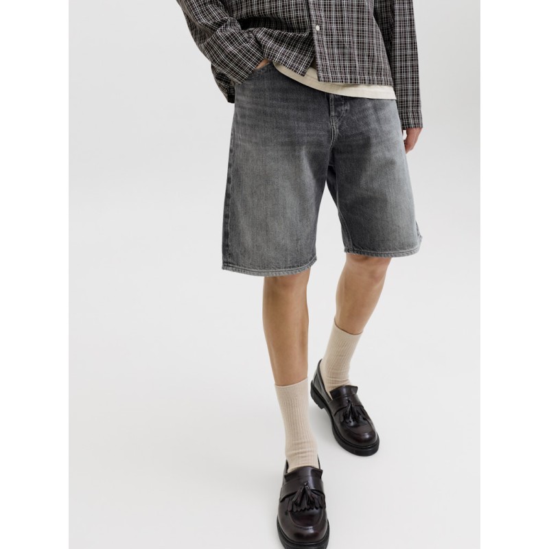 JACK & JONES Alex Baggy Denim Shorts - Black Denim / AM 399