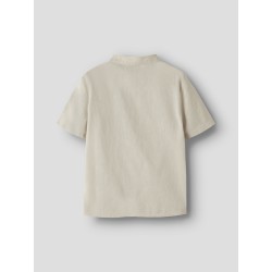NAME IT Kids Falinnen S/S Skjorte - Peyote Melange